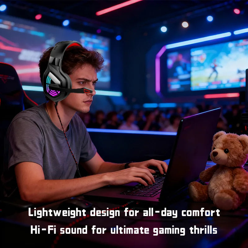 G7 LED Light Gaming Headset USB